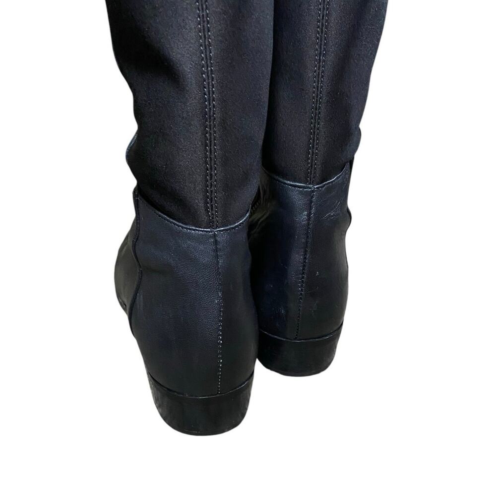 Michael Kors Knee High Leather Bromley Flat Boots - 8 - Picture 4 of 7